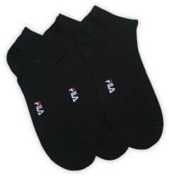 Fila Unisex Mercerizált Titokzokni - 3 Pár/Csomag, Fekete, 39-42