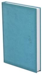 TopTimer Határidõnapló TOPTIMER Linea L021 A/5 napi álló fehér lapos türkiz 2026 (T021L-00T) - tonerpiac