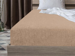  Frottír világosbarna lepedő 90x200 cm