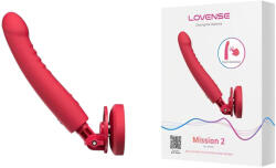 Lovense Mission 2 - Vibrator controlat prin aplicație cu ventuză (roșu) (54063900000) Vibrator