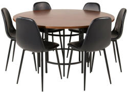  Étkezőgarnitúra Dallas 309 (Fekete)