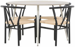  Étkezőgarnitúra Dallas 4573 (Fekete + Bézs)