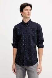 BOSS Orange pamut ing legombolt galléros, sötétkék, regular, 50548975 - sötétkék L