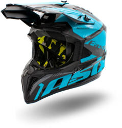 Asix Casca motocross atv copii Asix 127, culoare negru albastru, marime YM, 53-54cm (ASIX127-935) - mxenduro