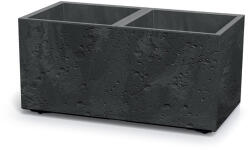 Prosperplast Virágcserép Prosperplast SIERRA CASE beton hatású 77 cm fekete beton (DSI800E-B411) - platinashop