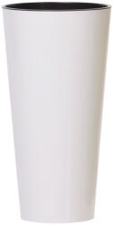 Prosperplast TUBUS SLIM fehér fényes 20 cm virágcserép (DTUS200S -S449) - platinashop