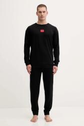 HUGO pizsama fekete, nyomott mintás, 50549188 - fekete S