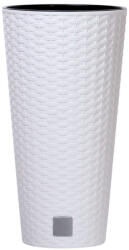Prosperplast Rato Tubus virágcserép fehér 20 cm-es betéttel (DRTUS200-S449)