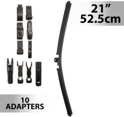 Ablaktörlő 21"/52, 5 cm - 10 db adapterrel (55741N)