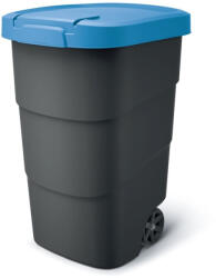 Prosperplast Wheeler 95 l szemetes kuka antracit kék fedéllel (NBWB95-2383C) - platinashop