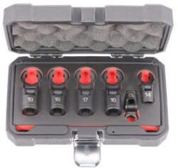 Quatros csuklós üzemanyagcső kulcs készlet 3/8″ 12-19mm, QS50634 (QS50634)