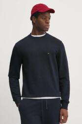 Tommy Hilfiger pamut melegítőfelső sötétkék, férfi, sima, MW0MW37237 - sötétkék M