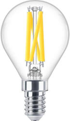 Philips E14 LED izzó 5, 9W fényerőszabályozható kisgömb dekor - 60W-ot kiváltó átlátszó fényerőszabályozható filament LED izzó (PHI-9290030141) E14
