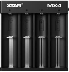XTAR MX4 1, 2V/1, 5V/3, 2V/3, 6V/3, 7V Ni-Mh/Li-ion/LFP akkumulátor töltő (Xtar-MX4)
