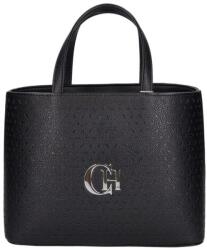 CHIARA fekete erezett / lézervágott rostbőr női kézi / válltáska m876-l tacjana