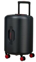 Samsonite ROLLIO Spinner 52/18 Tsa fekete bőrönd (152970-1073)
