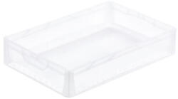 Bekuplast Lightline Euro láda, Euro láda, 600x400x120 mm, alja és oldala zárt, zárt markolat, Átlátszó (1264_000314_998001L)