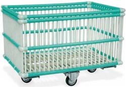 AVLift Szállodai- és mosodai kocsi 360 literes, polipropilén mosodai kocsi 1020 x 630 x 825 mm