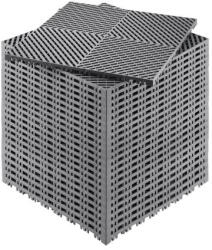 VEVOR 24 db Drainage padlóburkoló lap garázshoz 41, 5x41, 5 cm, vízelvezető burkolat