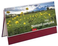 Toptimer Asztali naptár képes TOPTIMER T054 álló fehér lapos Nemzeti park bordó 2026 (T542T-002)
