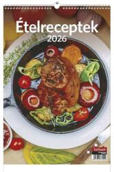 TopTimer Falinaptár TOPTIMER T094 220x330mm álló Ételreceptek 2026 (T9400-09A)