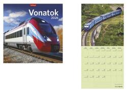 TopTimer Falinaptár TOPTIMER T098 290x580mm álló Vonatok 2027 (T9800-25A) - robbitairodaszer