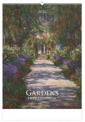 TopTimer Falinaptár TOPTIMER T096 420x560mm álló Gardens impressionism 2027 (T9600-12A) - robbitairodaszer