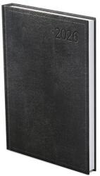 TopTimer Határidőnapló TOPTIMER Traditional T015 A/5 heti fehér lapos fekete 2026 (T015T-003) - robbitairodaszer