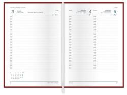 TopTimer Határidőnapló TOPTIMER Vario V021 A/5 napi fehér lapos kék-rózsaszín-szürke 2027 (T021V-045) - robbitairodaszer