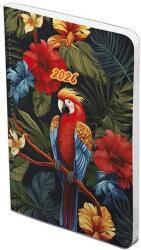 TopTimer Határidőnapló TOPTIMER Joy Flexi F012 B/6 heti fehér lapos Papagáj 2026 (T012F-001) - robbitairodaszer