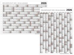 TopTimer Plakátnaptár TOPTIMER T102 éves B/2 700x500mm kétoldalas 2026 (T1020-000)