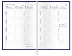 TopTimer Határidőnapló TOPTIMER Vario V012 B/6 heti fehér lapos világoskék-türkiz-kék 2027 (T012V-00T) - robbitairodaszer
