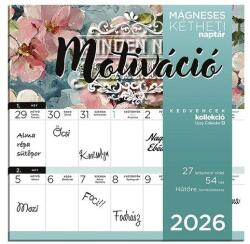 Lizzy card Falinaptár mágneses LIZZY CARD 220x220mm 2 hetes Motiváció 2026 (21689) - robbitairodaszer