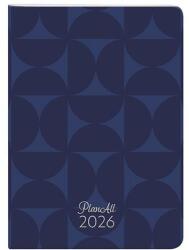 Planall Zsebnaptár PLANALL B/6 heti álló fehér lapos aranyozott Blue 2026 (21544) - robbitairodaszer