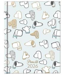 Planall Határidőnapló PLANALL Mini A/6 heti keményfedelű aranyozott Good boy 2026 (21565) - robbitairodaszer