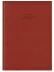 TopTimer Határidőnapló TOPTIMER Wide W024 A/4 napi fehér lapos bordó 2027 (T024W-002) - robbitairodaszer