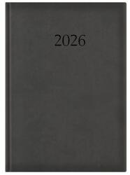 TopTimer Határidőnapló TOPTIMER Wide W024 A/4 napi fehér lapos fekete 2026 (T024W-003) - robbitairodaszer