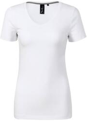 MALFINI Női póló Action V-neck - Fehér | S (7010013)