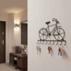 Clayre & EEf Biciklis fali kulcstartó fogas - fém - 32x23 cm (VR-6Y1385)