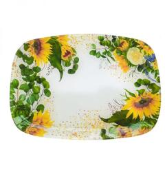 Yala Napraforgós üveg kínálótál - 30x2, 1x21, 3 cm (Q102051)