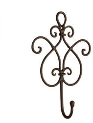 Clayre & EEf Rusztikus fém falifogas - 1 akasztós - 22x5x15 cm (VR-W40352)