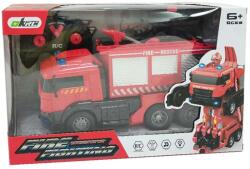 RC transzformer tűzoltó autó, vizet spriccel - jatek21