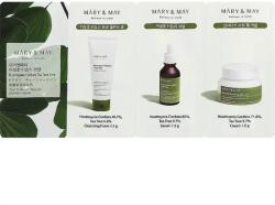 Mary & May Houttuynia Cordata Tea Tree Line Sachet (Cleansing Foam 1.5g + Serum 1.5g + Blemish Cream 1.5g) (sample) - Minta Csomag Problémás Bőrre 4.5g