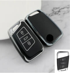  Volkswagen smart 3 gombos TPU tok fekete ezüst (TVW051EFK)