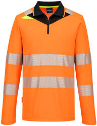 Portwest DX4 Hi-Vis galléros hosszú ujjú póló (DX419OBRXL)