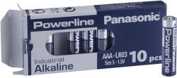 Panasonic Powerline AAA LR03 Mikro Industrial Alkáli Elem x 10 db (PS-PLLR03-P10)