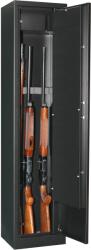 Arme si munitie Dulap 6 arme cu cutie interioara, negru, 148x35x28 cm (Delta 6)