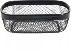 Gastro Coș oval din metal, negru, înălțime: 95 mm, lungime: 280 mm, lățime: 180 mm