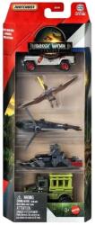 Mattel Set de mașinuțe Matchbox Jurassic World P. Tout-Terrain, 5 bucăți - Mattel (JGL60/JGL26)