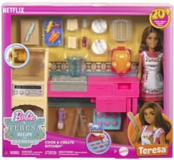 Mattel Barbie și Teresa: Set de joacă Bucătăria de vis - Mattel (JCT06) Figurina